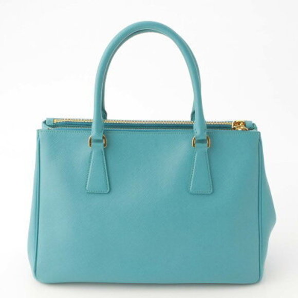 Prada Saffiano Galleria handbag blue - Picture 4 of 10
